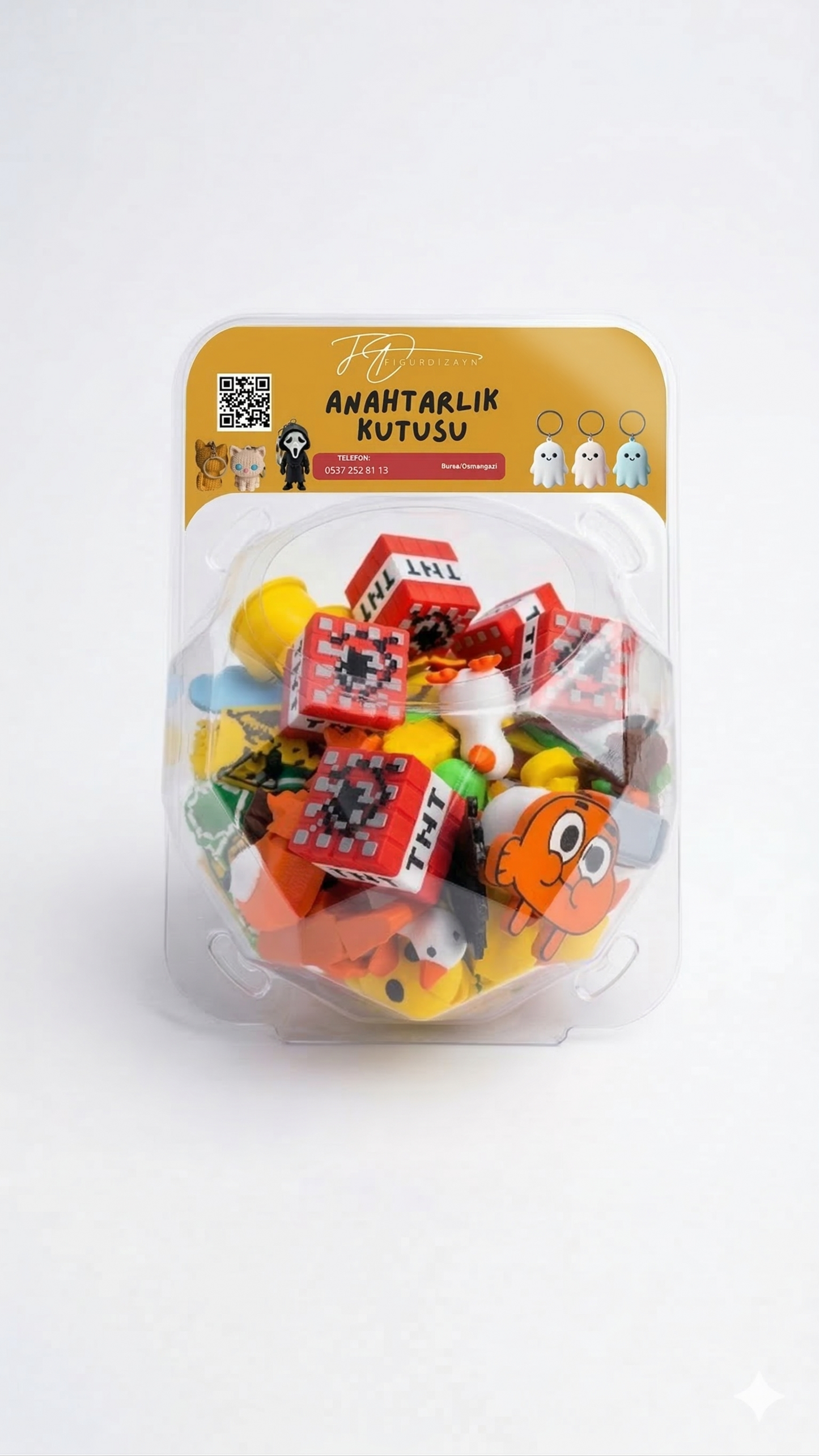 Karışık Anahtarlık Kutusu 100 Adet