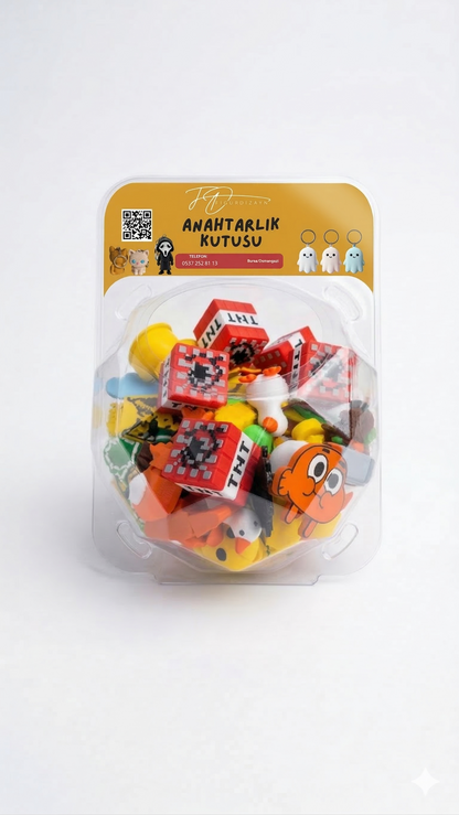 Karışık Anahtarlık Kutusu 100 Adet